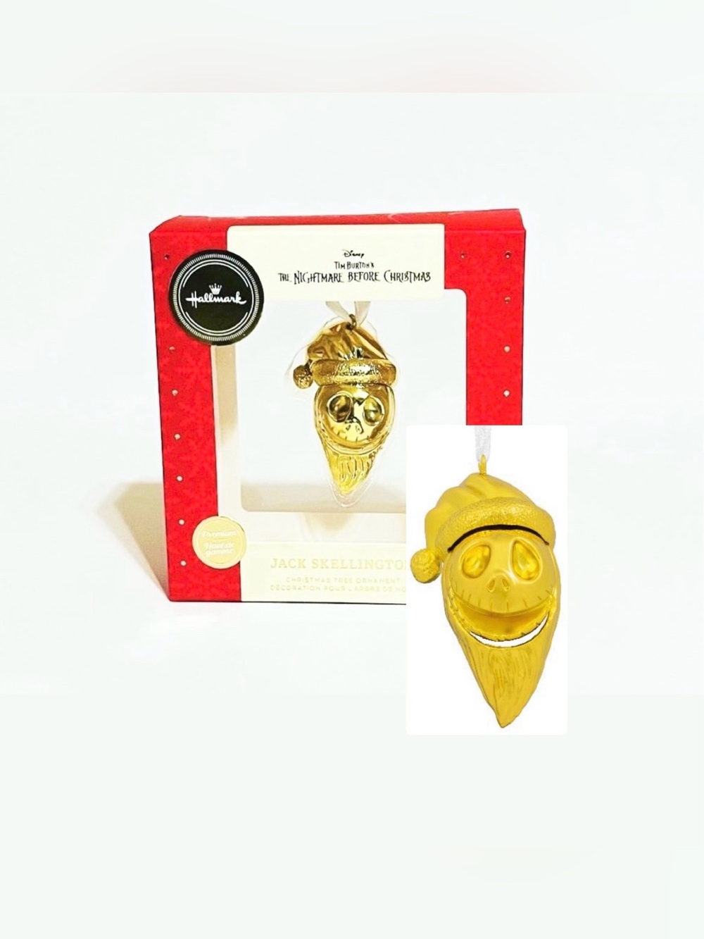 Hallmark Premium Gold Jack Skellington Ornament